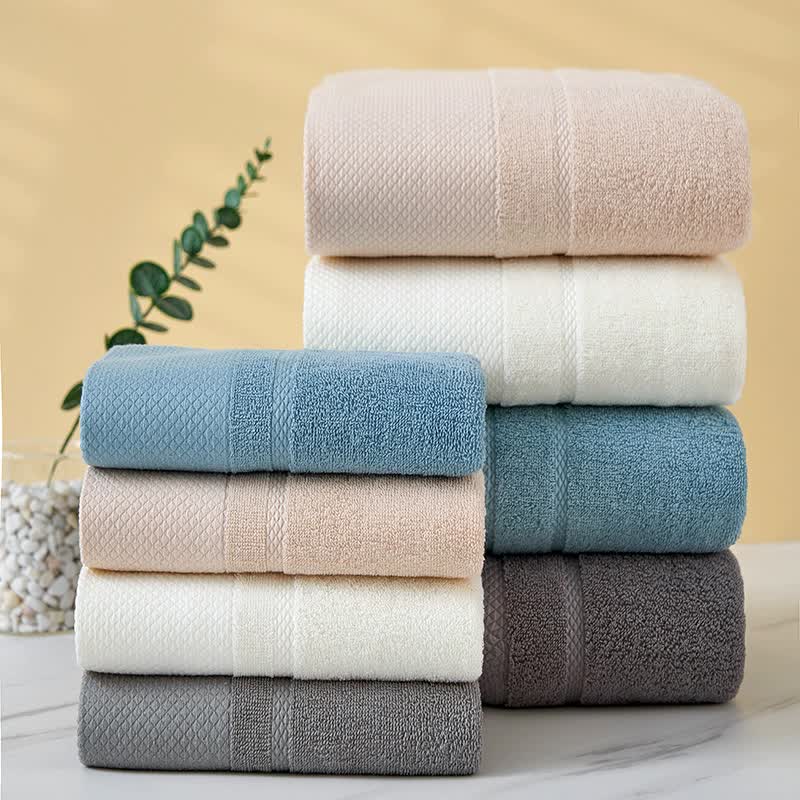 Soft Beige Absorbent Towel Set - Wrap & Bath Towels