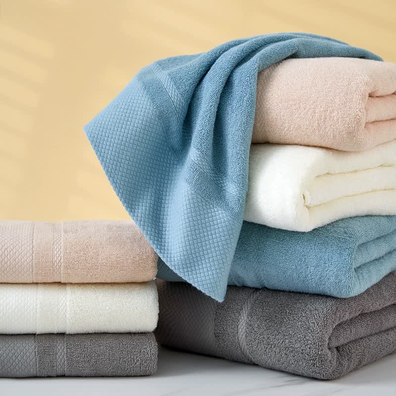 Soft Beige Absorbent Towel Set - Wrap & Bath Towels