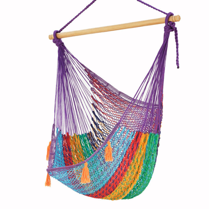 Extra Large Outdoor Cotton Mexican Hammock Chair In Colorina Colour