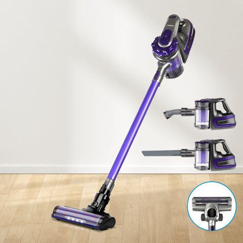 Durable Devanti Cordless Vacuum Cleaner with Roller Brush - 150W