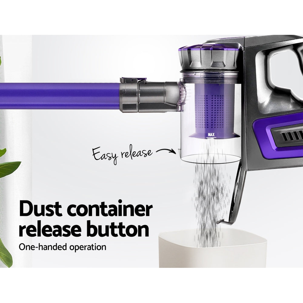 Durable Devanti Cordless Vacuum Cleaner - Purple