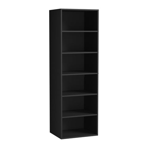 Wardrobe Shelf Unit 6 Shelves Black