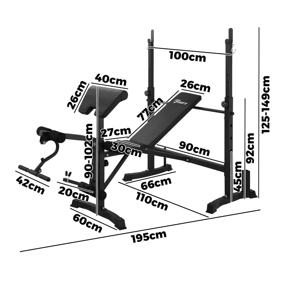 Personal Gym with the 10-in-1 Multi-Station Weight Bench