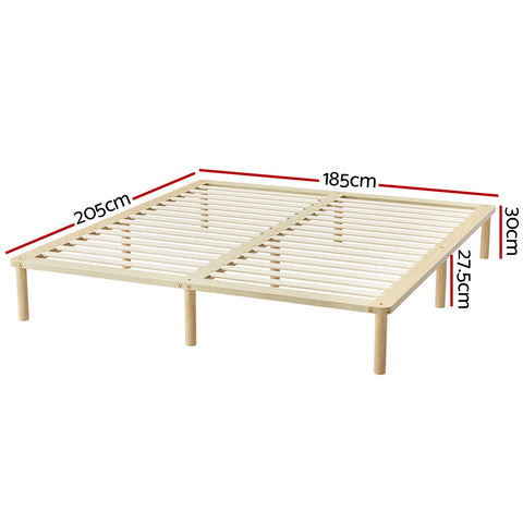 Pine Platform Series Double/Queen/King/Single Size Wooden Bed Frame