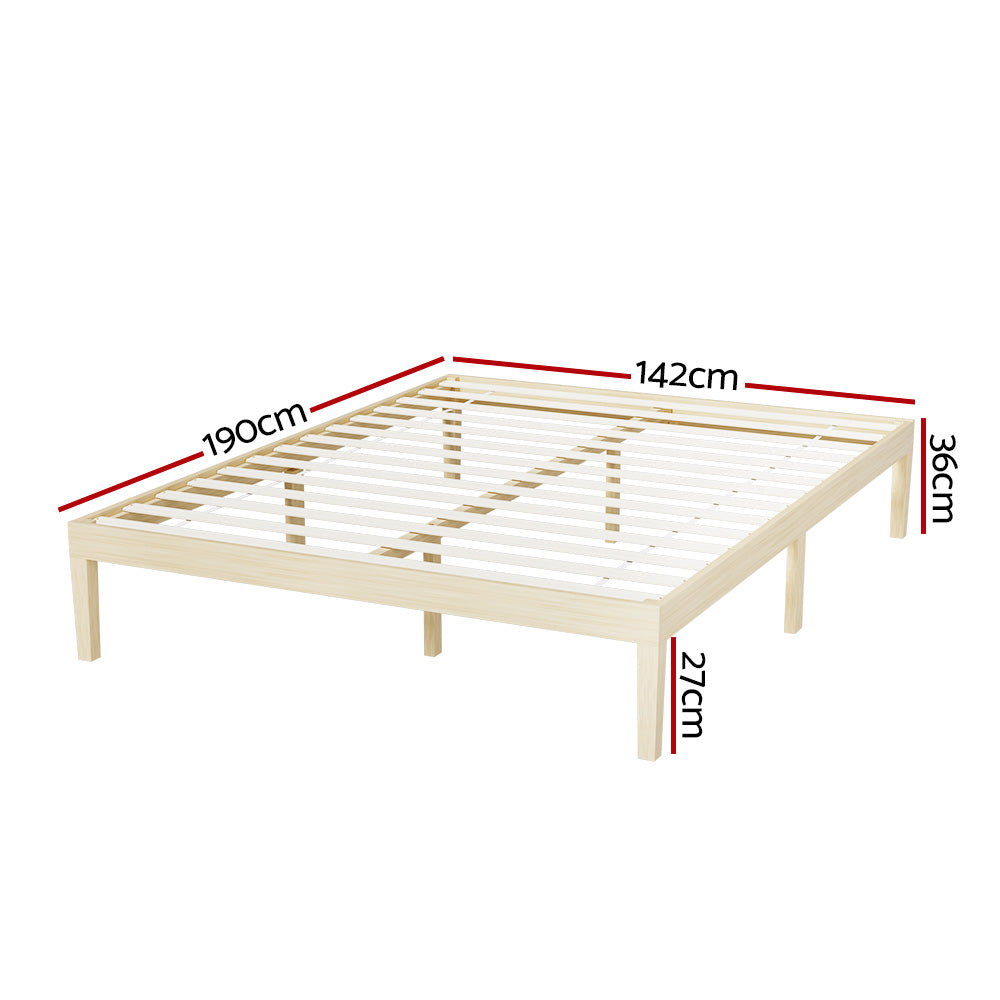 Pine Platform Series Double/Queen/single Size Wooden Bed Frame