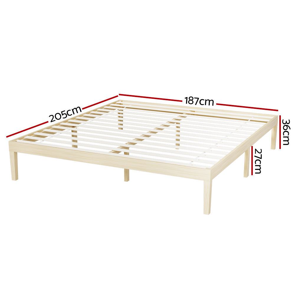 Pine Platform Series Double/Queen/single Size Wooden Bed Frame