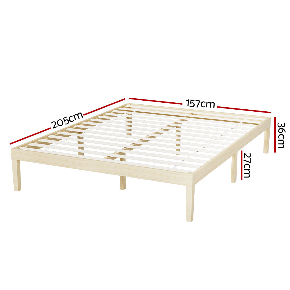 Pine Platform Series Double/Queen/single Size Wooden Bed Frame