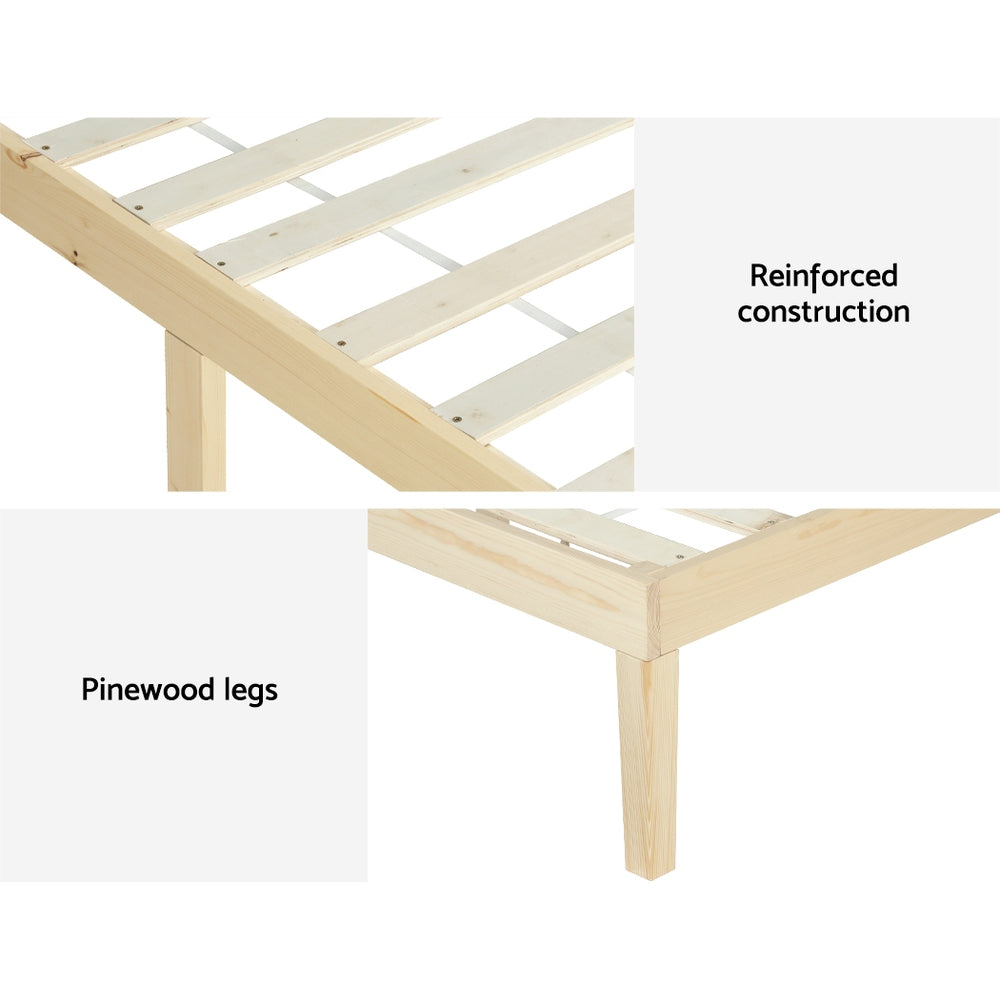 Pine Platform Series Double/Queen/single Size Wooden Bed Frame