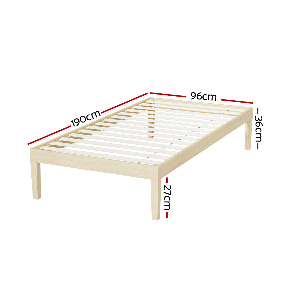 Pine Platform Series Double/Queen/single Size Wooden Bed Frame