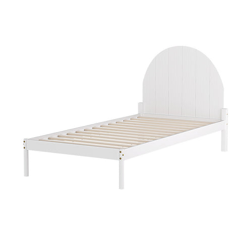 Bed Frame King Single Size Wooden White