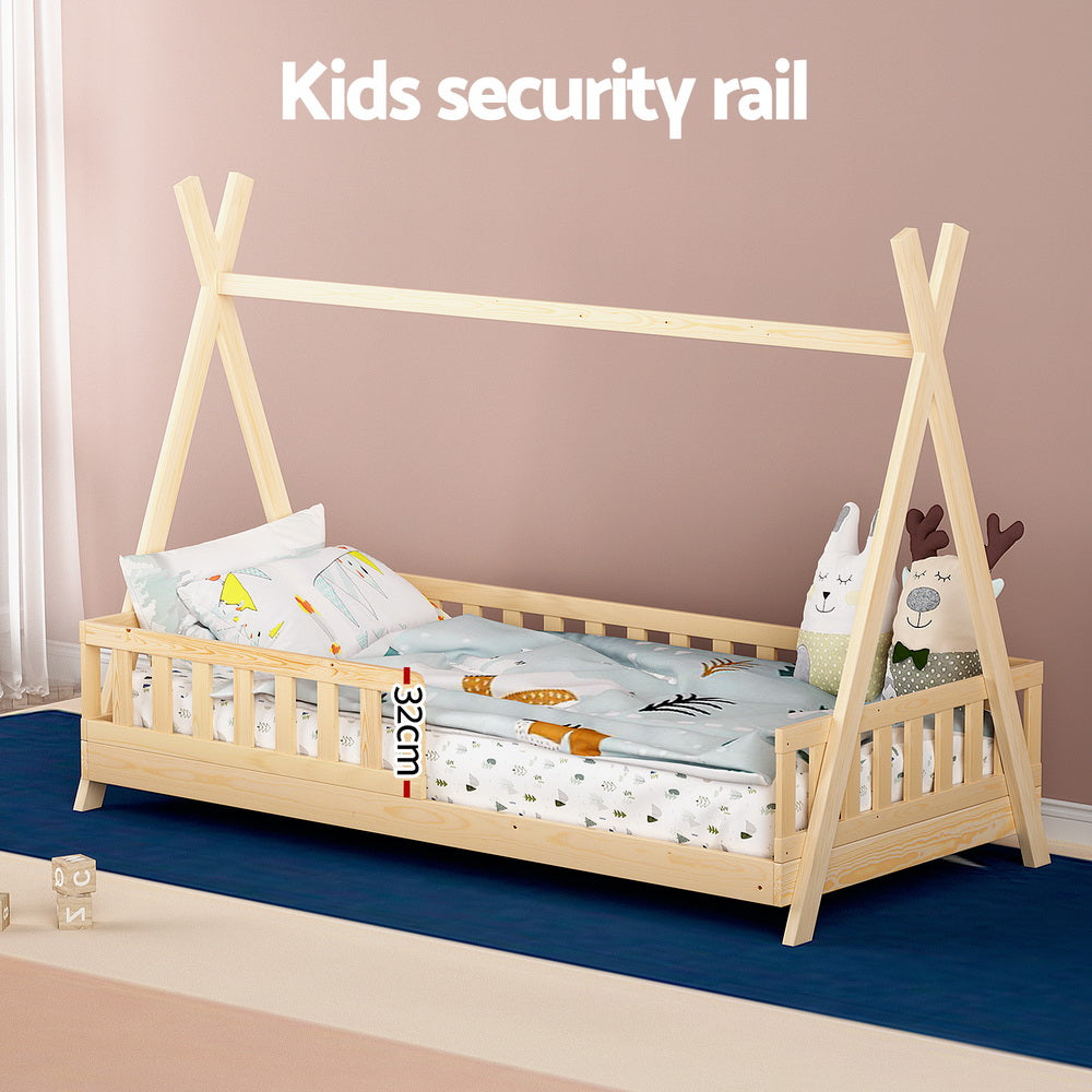 Bed Frame Wooden Kids House Frames Oak