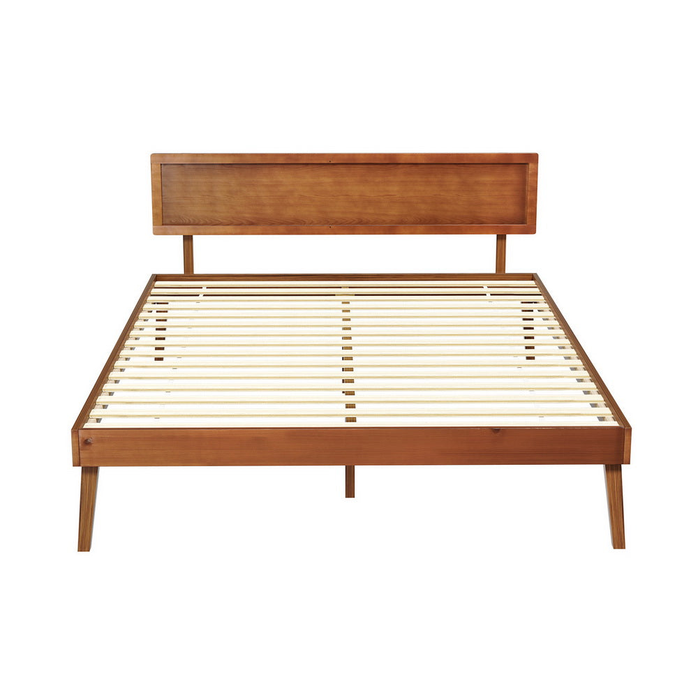 Queen Size Wooden Bed Frame - Splay