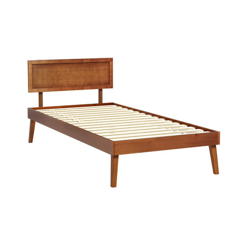 Single Size Wooden Bed Frame - Splay