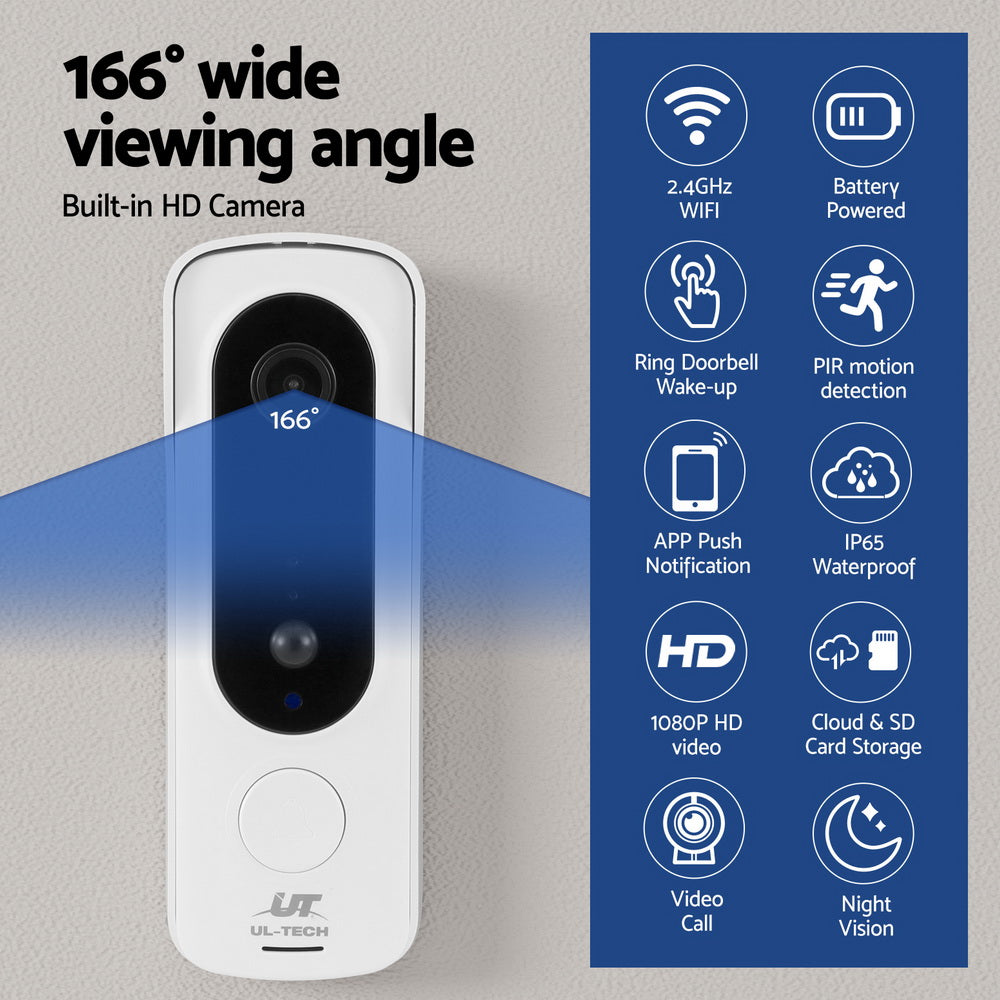 Modern Wireless Doorbell Security Camera