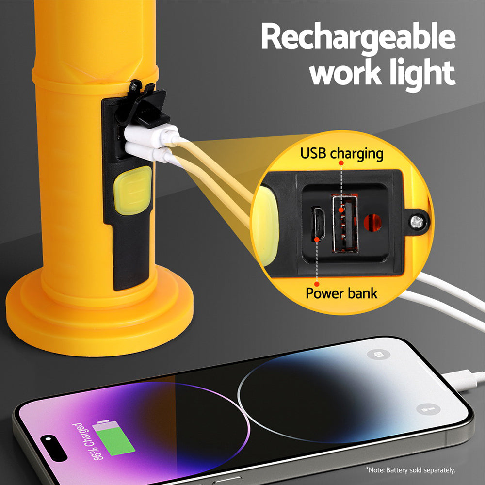 Rechargeable Work Light with Hook - USB