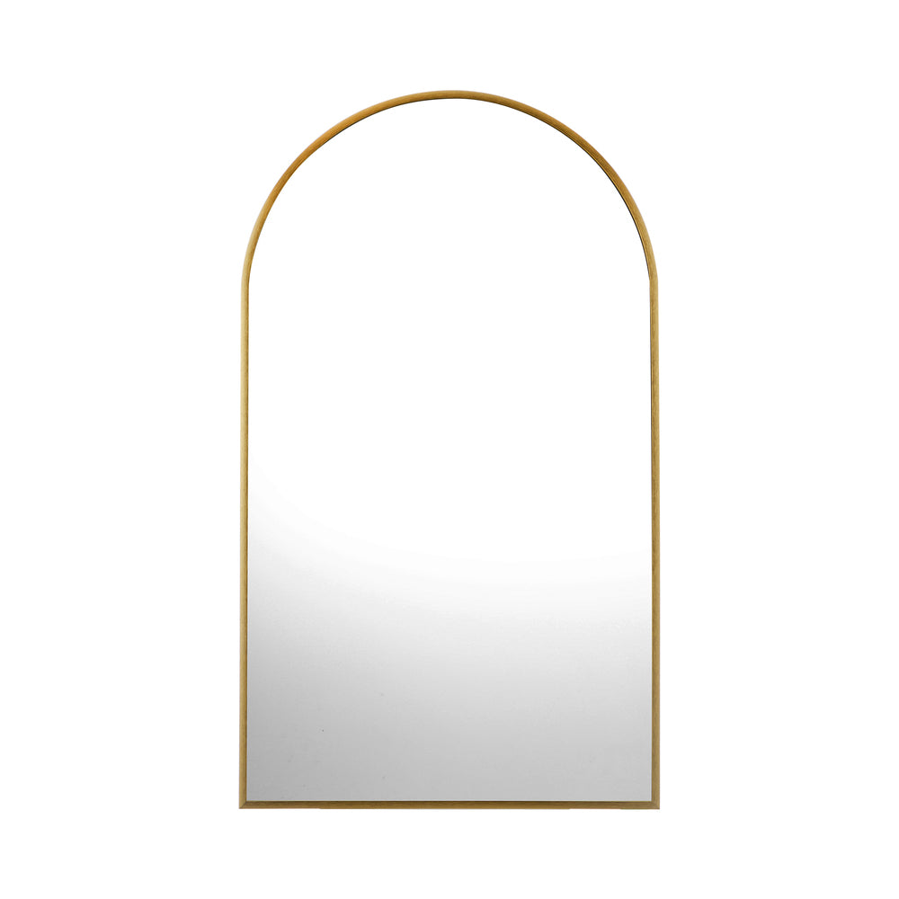 Wall Mirrors 86x50cm Arched Black/Gold/Wooden Set of 2