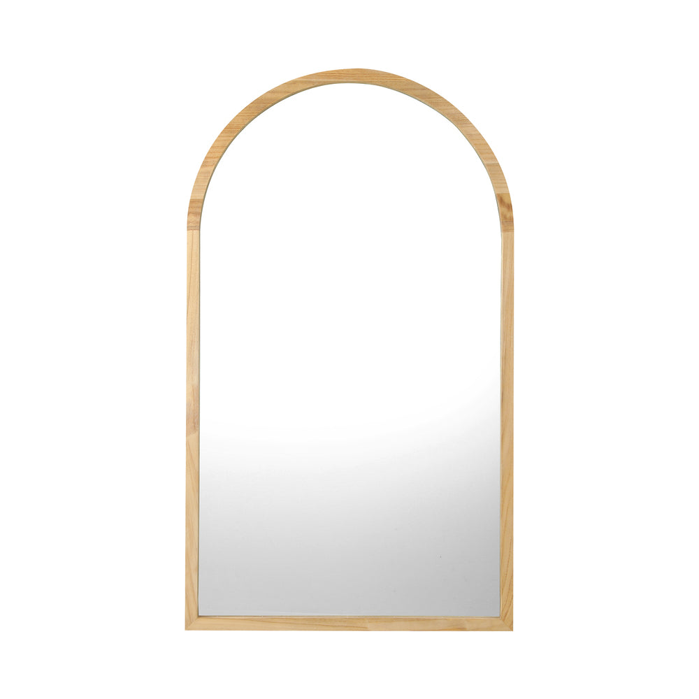 Wall Mirrors 86x50cm Arched Black/Gold/Wooden Set of 2