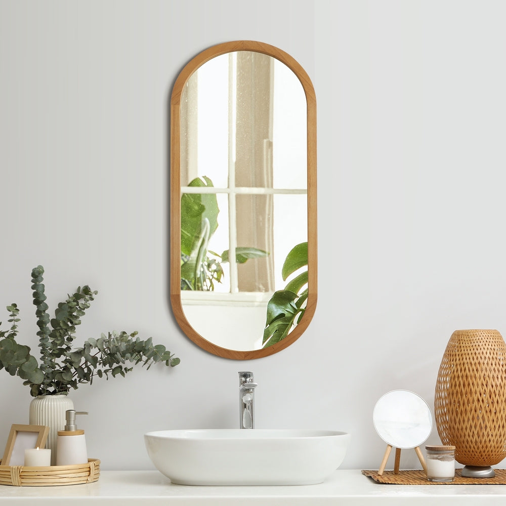 Wall Mirrors Oval Black 76x31cm