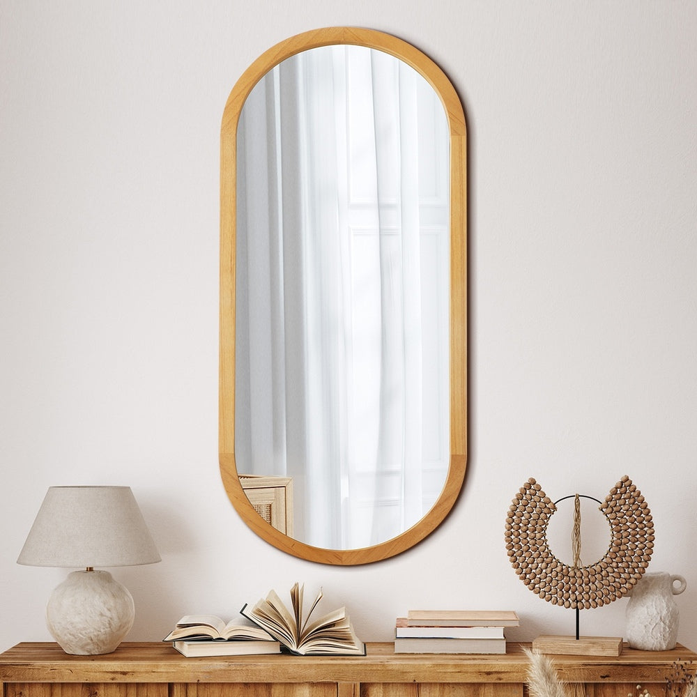 Wall Mirrors Oval Black 76x31cm