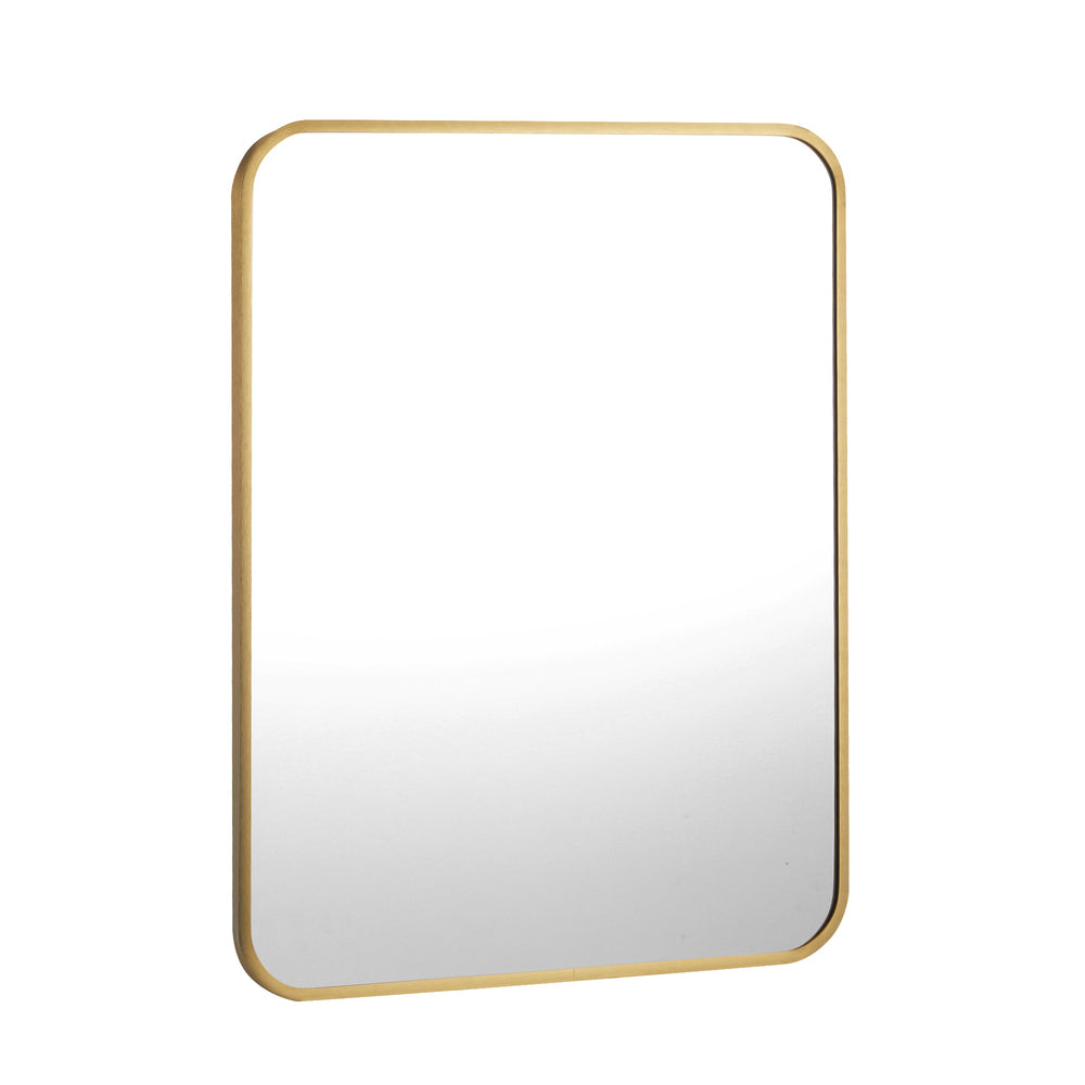 Wall Mirrors Black Metal Frame 65x50cm Rectangle