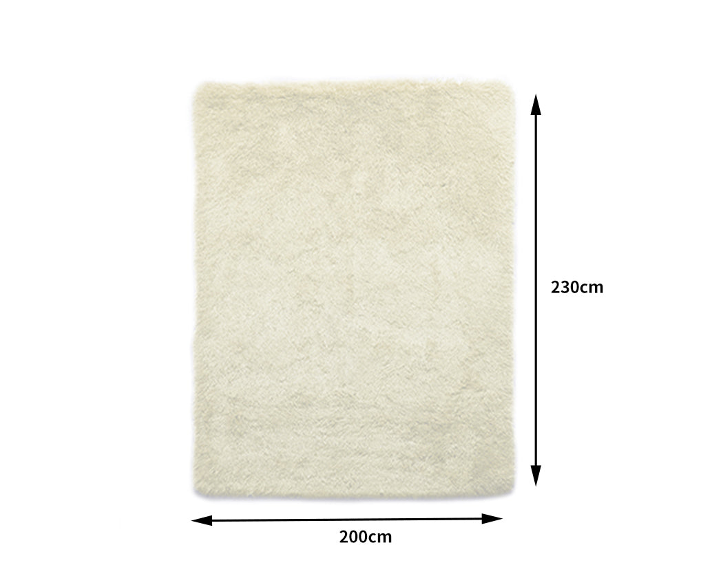 Floor Rugs Shaggy Rug Large Mats Cream