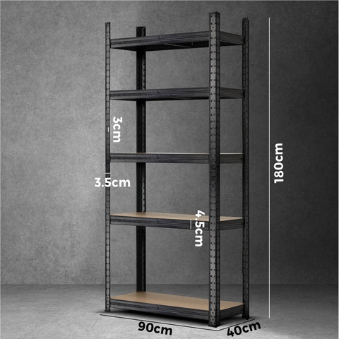 Sharptoo Garage Shelving Shelves Warehouse Storage Rack Steel Pallet Racking1.8m