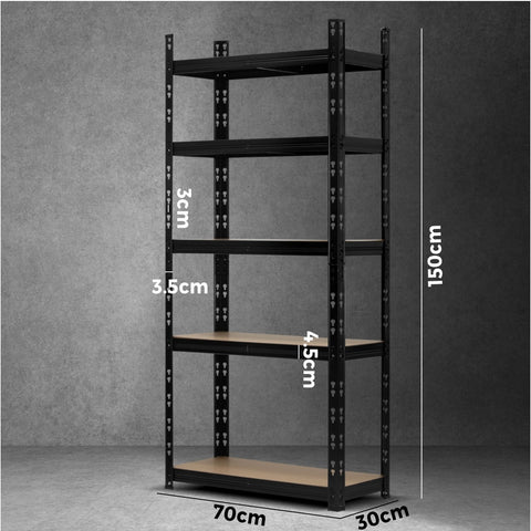 Sharptoo Garage Shelving Warehouse Shelves Storage Rack Steel Pallet Racking1.5m