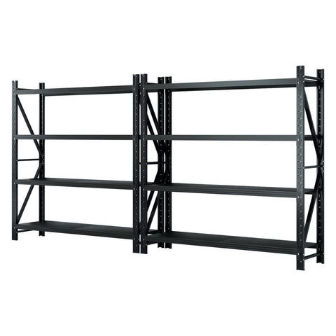 4Mx2M Garage Shelving Warehouse Rack Black