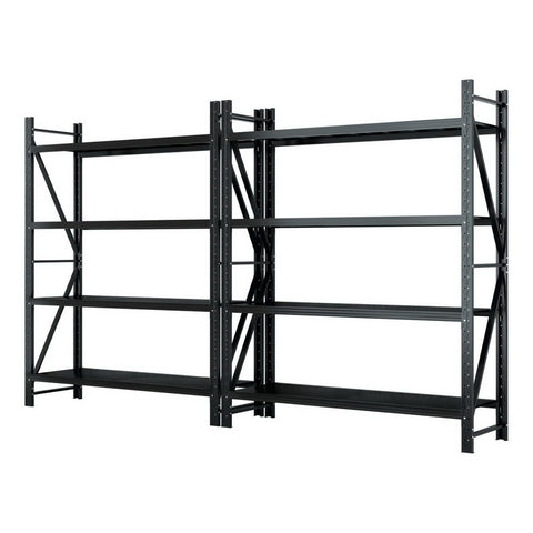 4Mx2.4M Garage Shelving Warehouse Rack Black