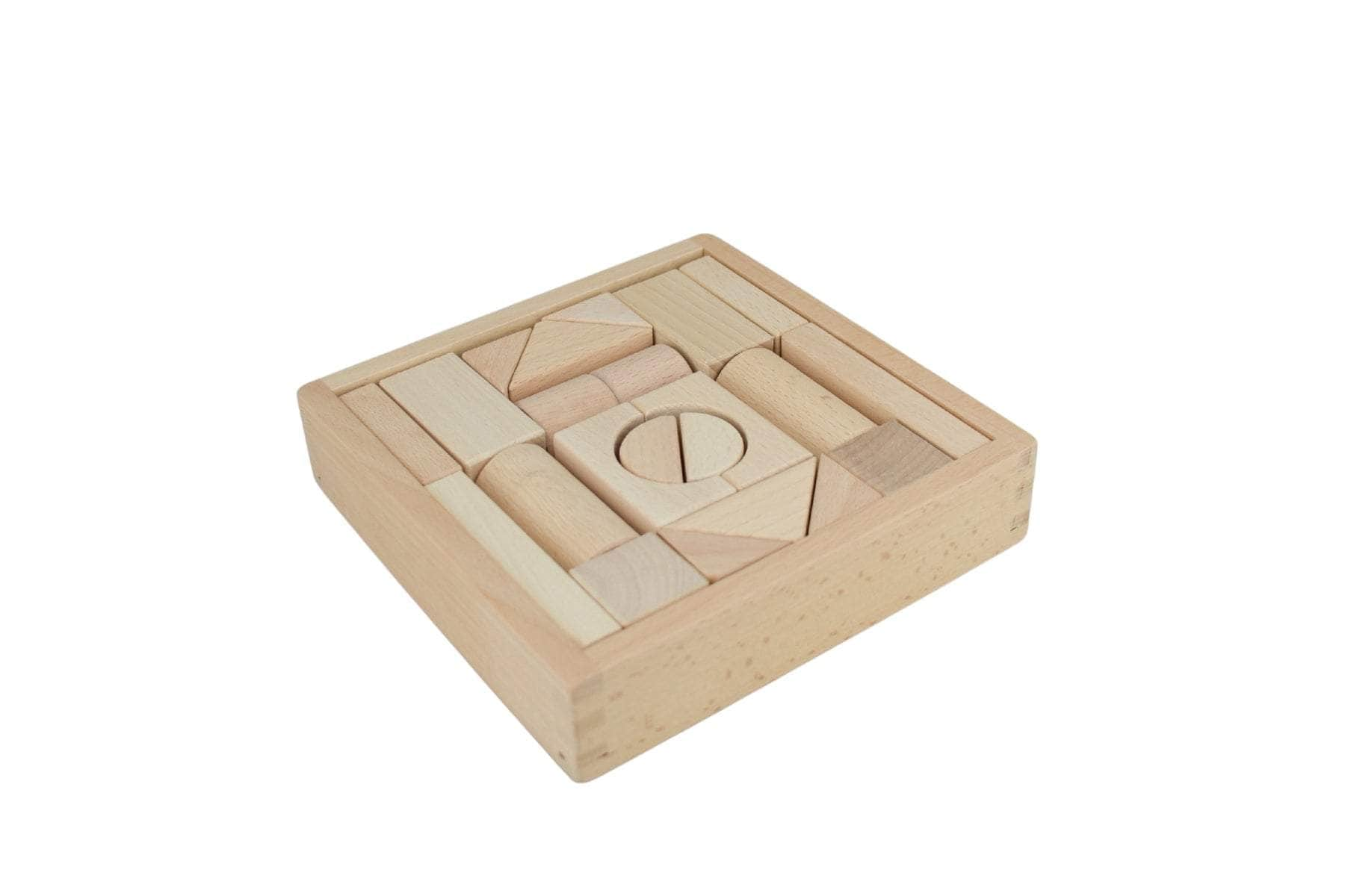 Natural Wooden Blocks - 22Pcs