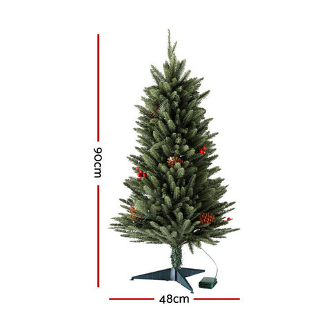 Mini Christmas Tree 90cm LED Xmas Tree Party Decorations