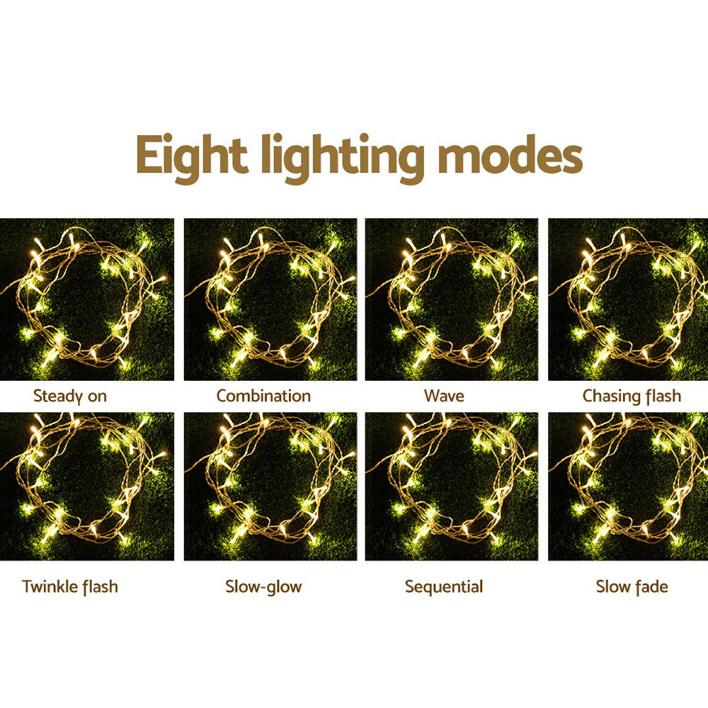 Christmas Lights 6Mx3M 600 LED Curtain Light Decorations Warm