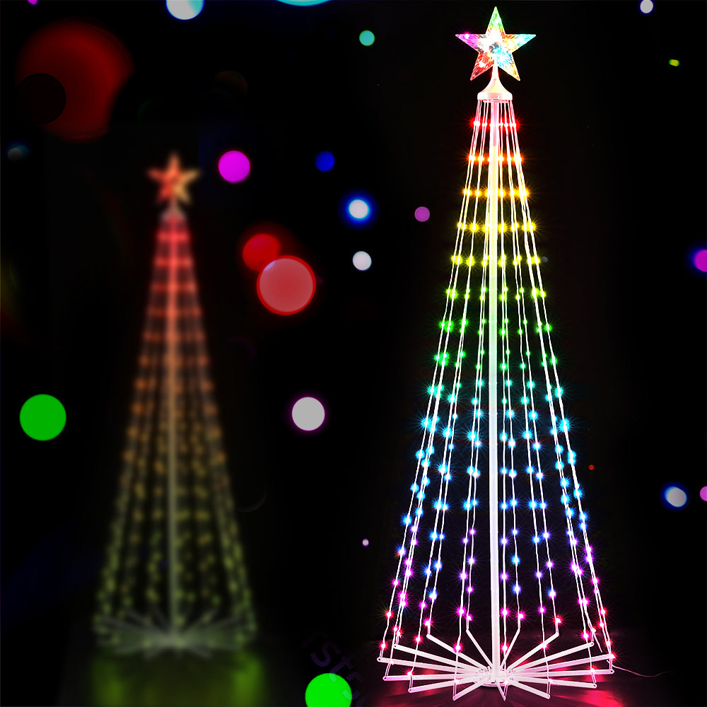 1.8M Christmas Tree 265 Led Rgb Fairy Lights