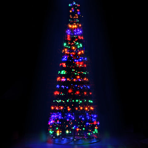 Solar Christmas Tree with 400 LEDs and 8 Light Modes