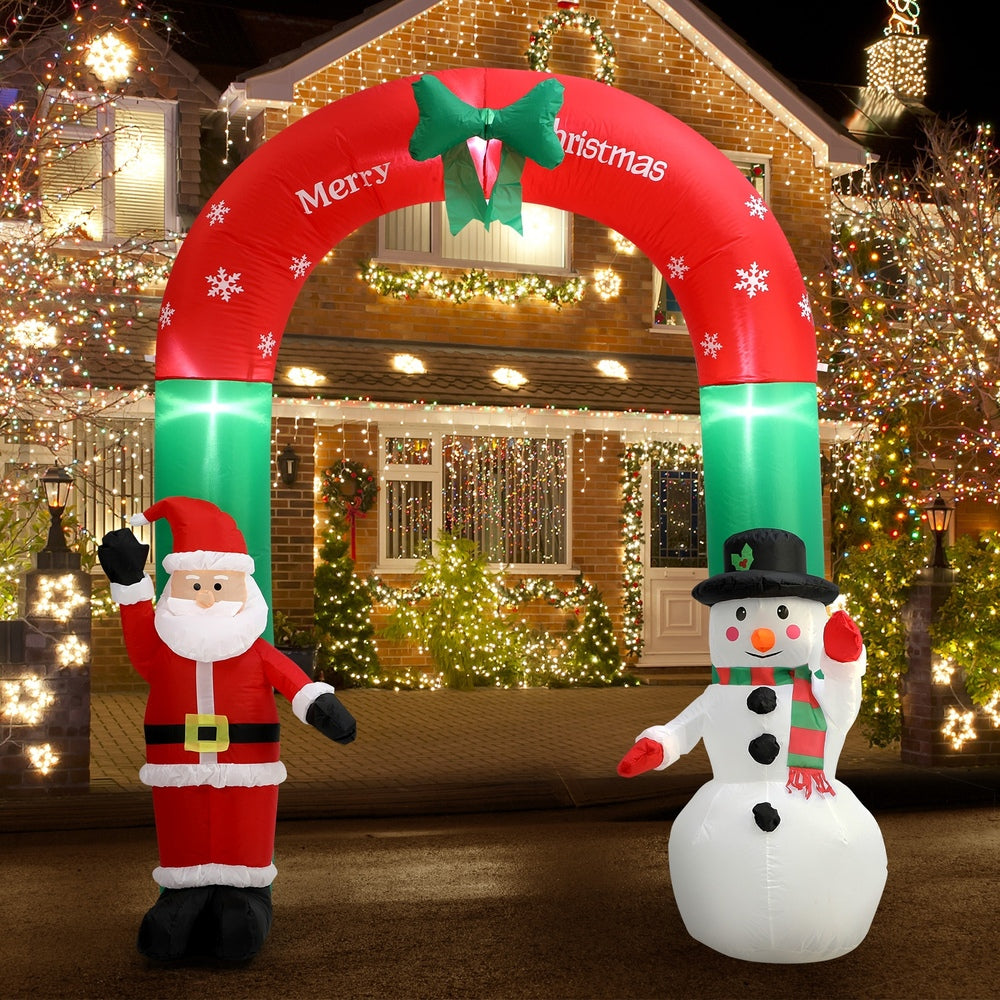 Christmas Archway Inflatable with LED Lights