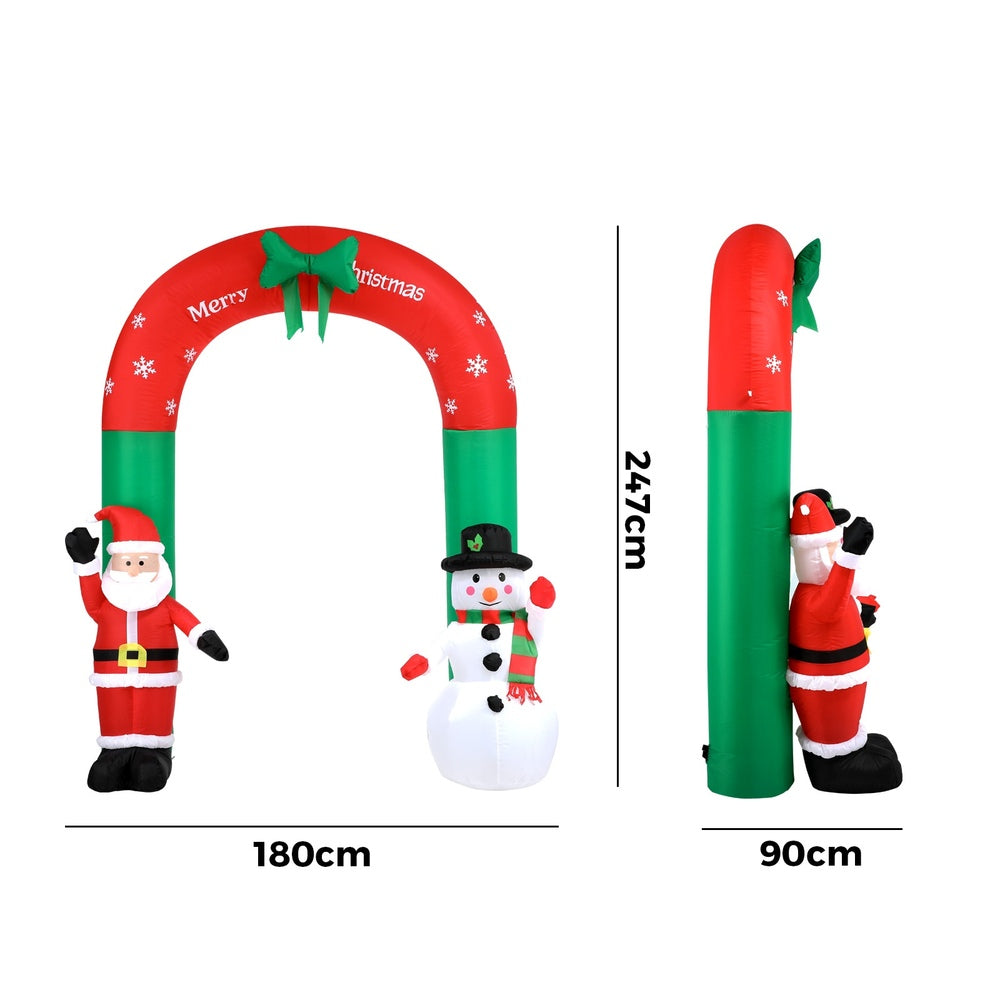 Christmas Archway Inflatable with LED Lights