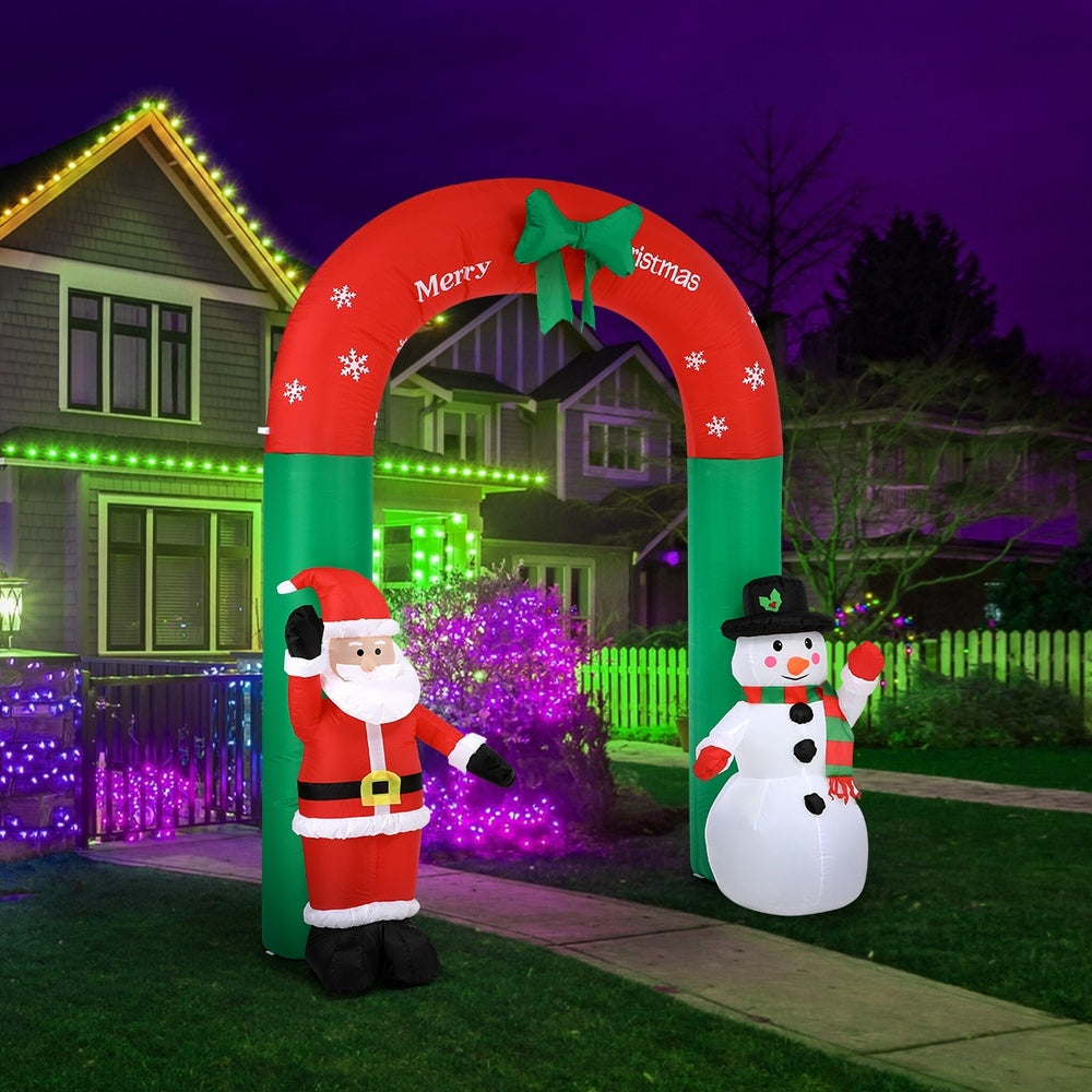 Christmas Archway Inflatable with LED Lights