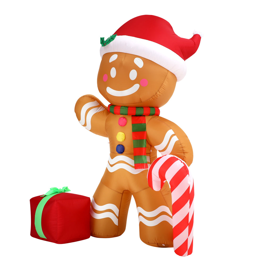 Christmas Inflatable Gingerbread Man with LED Lights