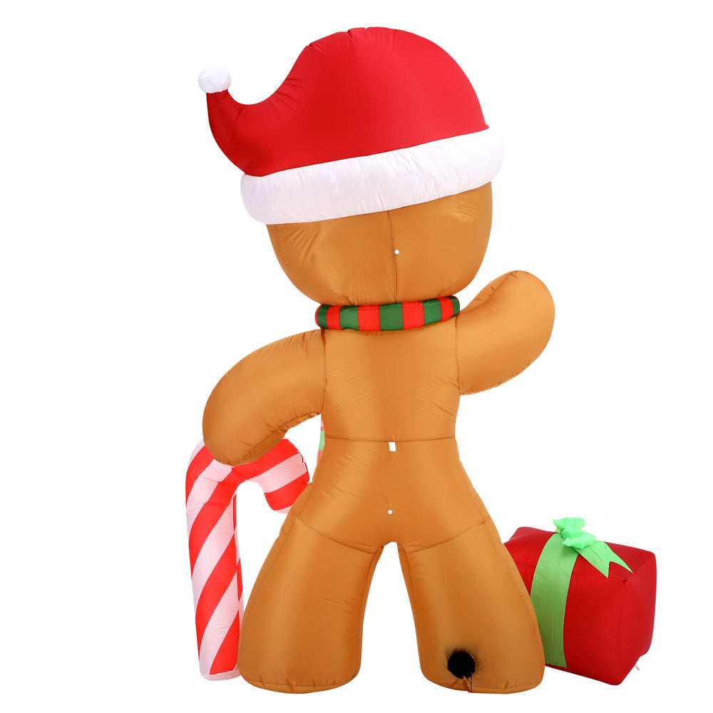 Christmas Inflatable Gingerbread Man with LED Lights