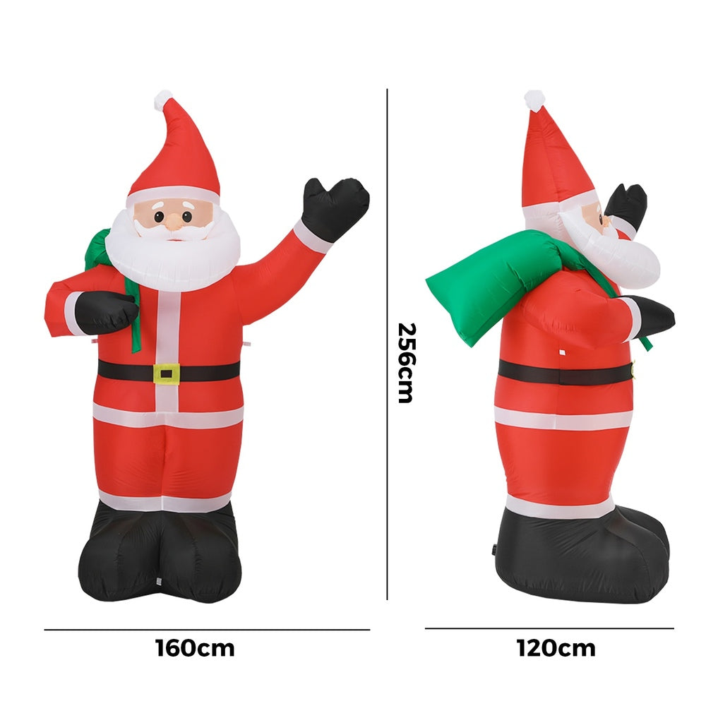 Christmas Santa Claus Inflatable with LED Lights