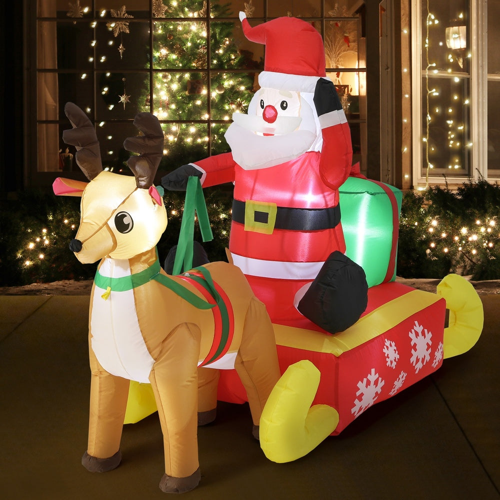 Christmas Santa Claus with Sleighride Inflatable