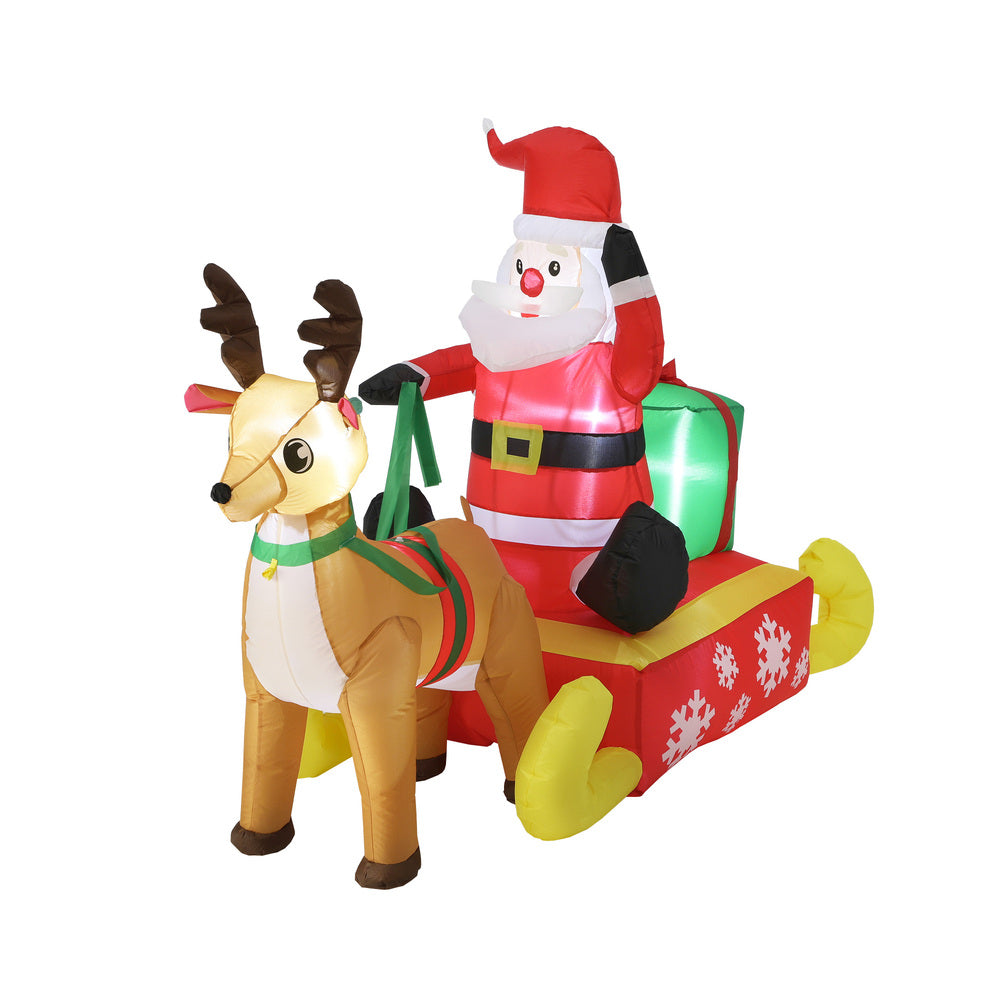 Christmas Santa Claus with Sleighride Inflatable