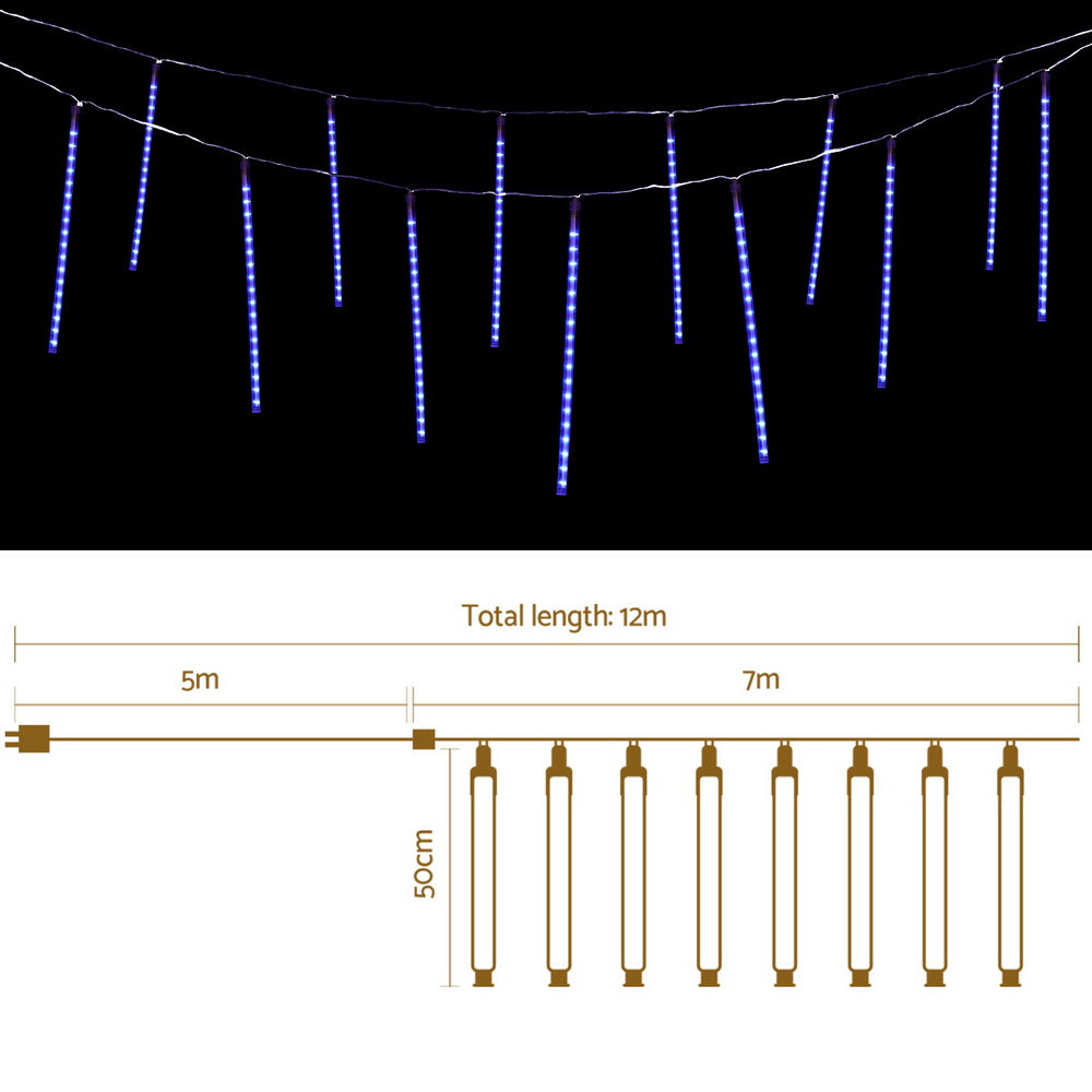 7m Meteor Shower Christmas Lights with 288 LEDs