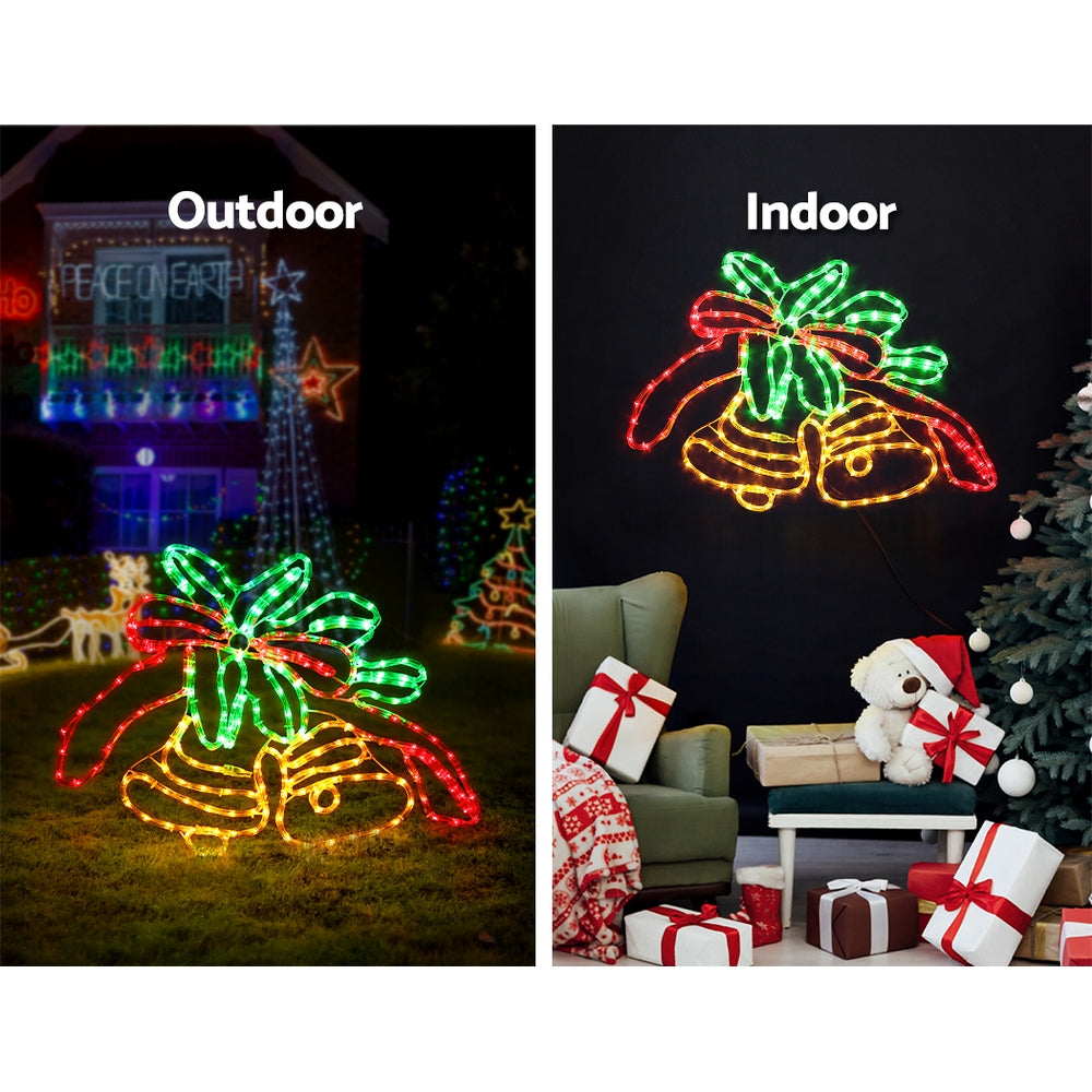 Christmas Lights 216 LED 76cm Fairy Light Bells Decorations