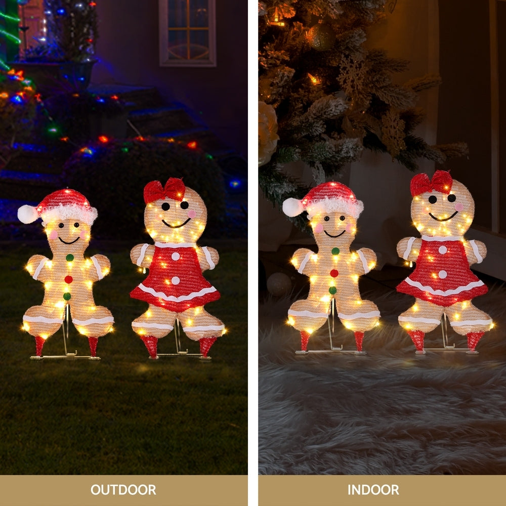 Christmas Lights Gingerbread Motif 30 LED Fairy Light Decoration