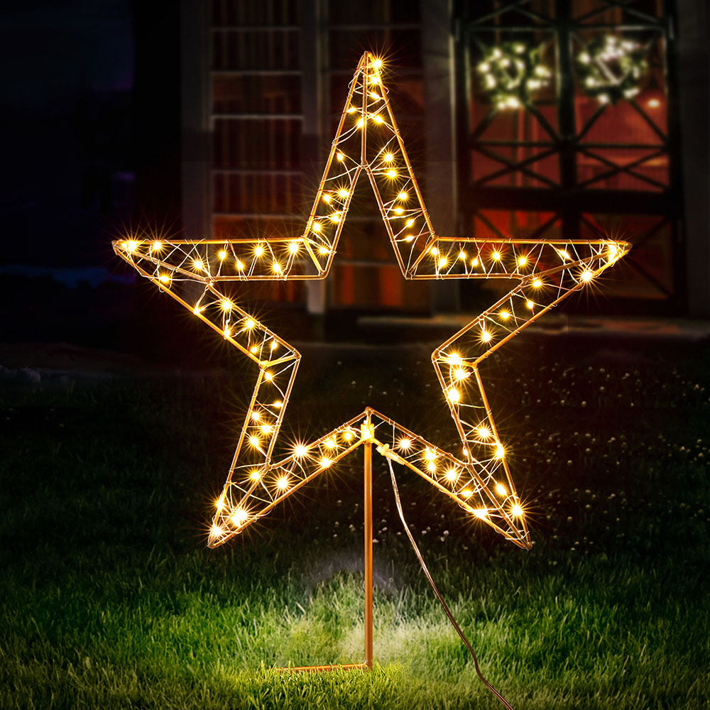 Ground Star LED Fairy Lights - 100 LEDs Garden Decoration