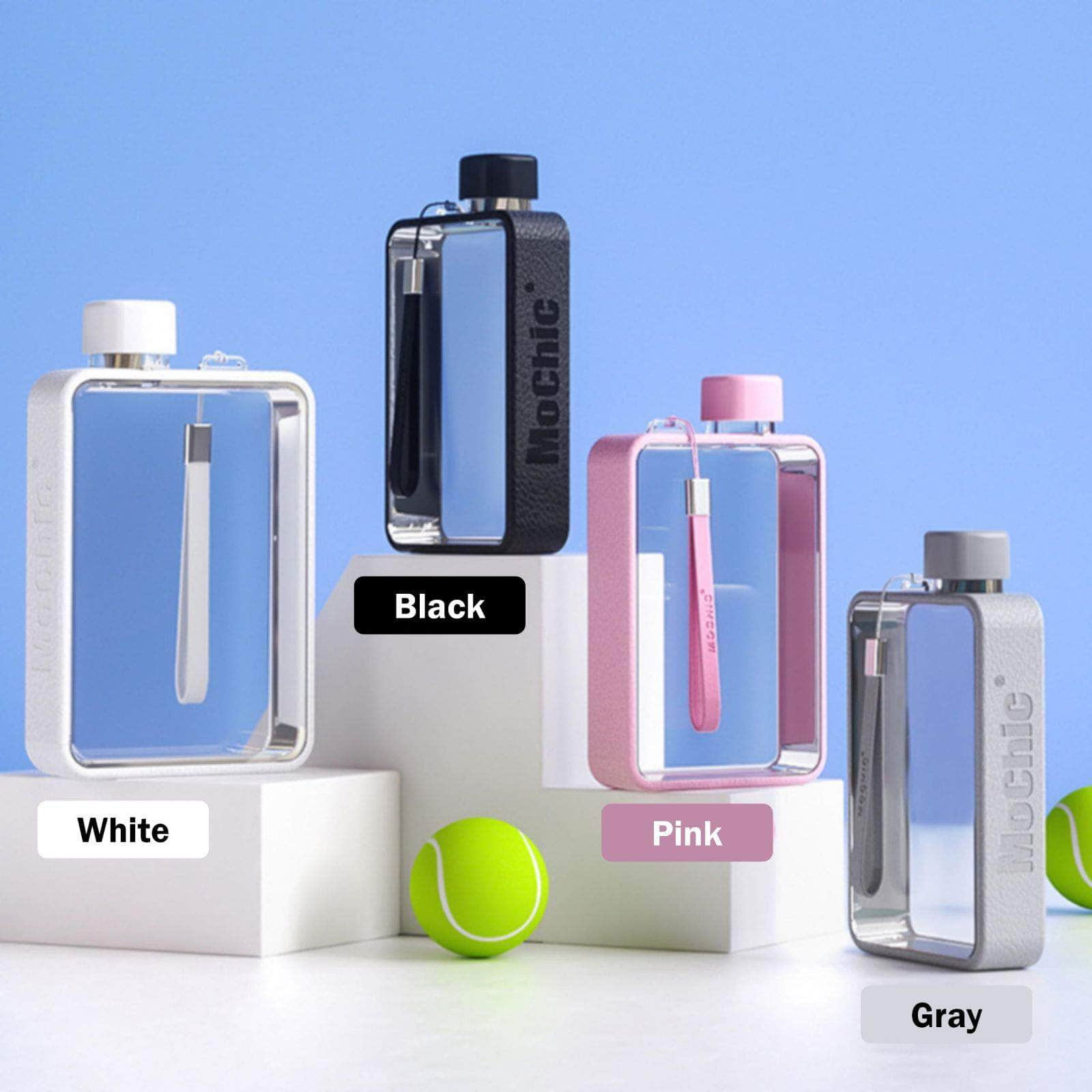 A5 Flat Water Bottle Portable Travel Mug Bpa Free Water Bottle