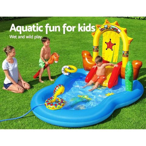 Above Ground Swimming Pool  Inflatable BW53118,colourful Kids Play Wild West Pools Game