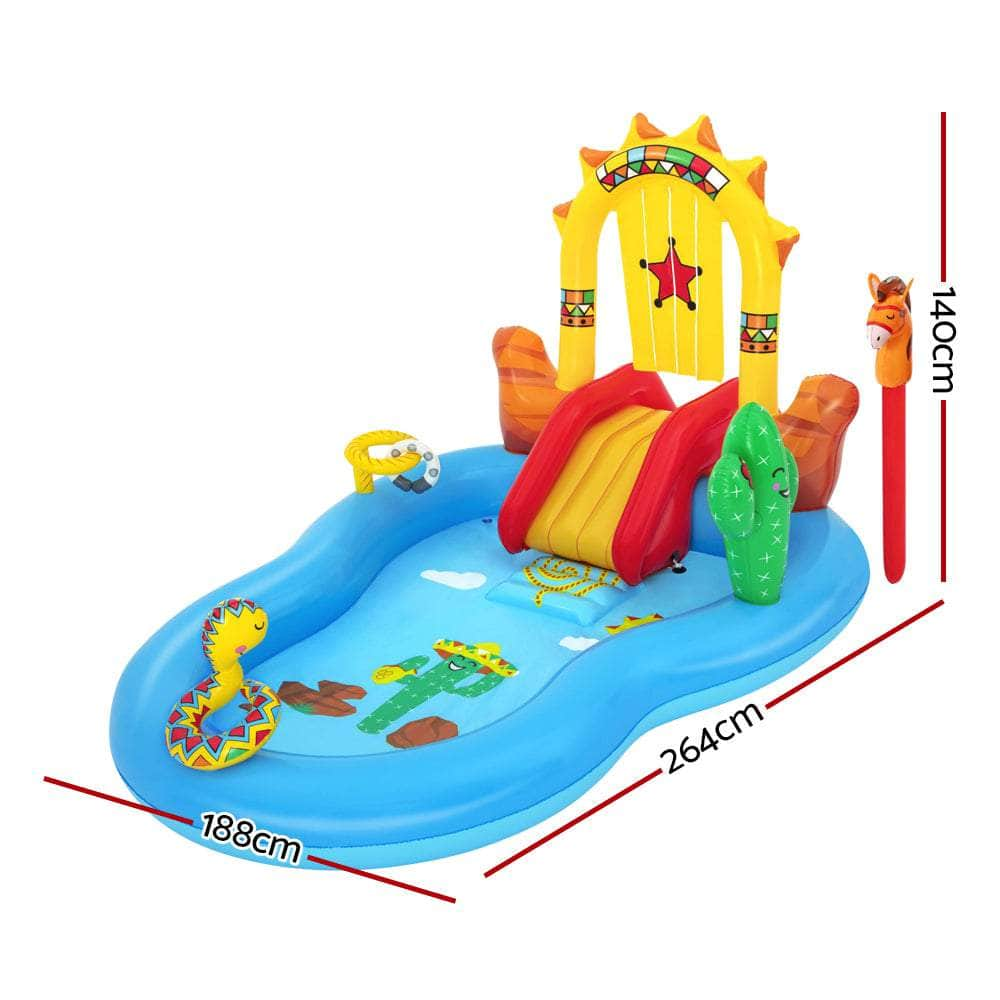 Above Ground Swimming Pool  Inflatable BW53118,colourful Kids Play Wild West Pools Game