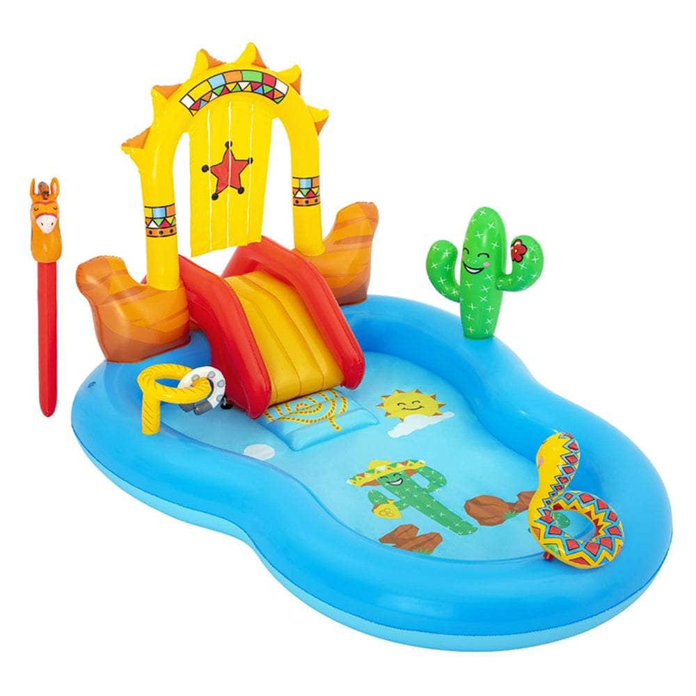 Above Ground Swimming Pool  Inflatable BW53118,colourful Kids Play Wild West Pools Game